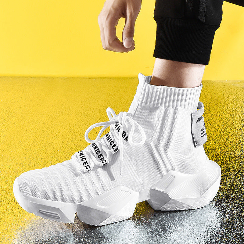 Damen High-Top Sneakers mit hochelastischem Obermaterial und innovativem Verschlusssystem R&B