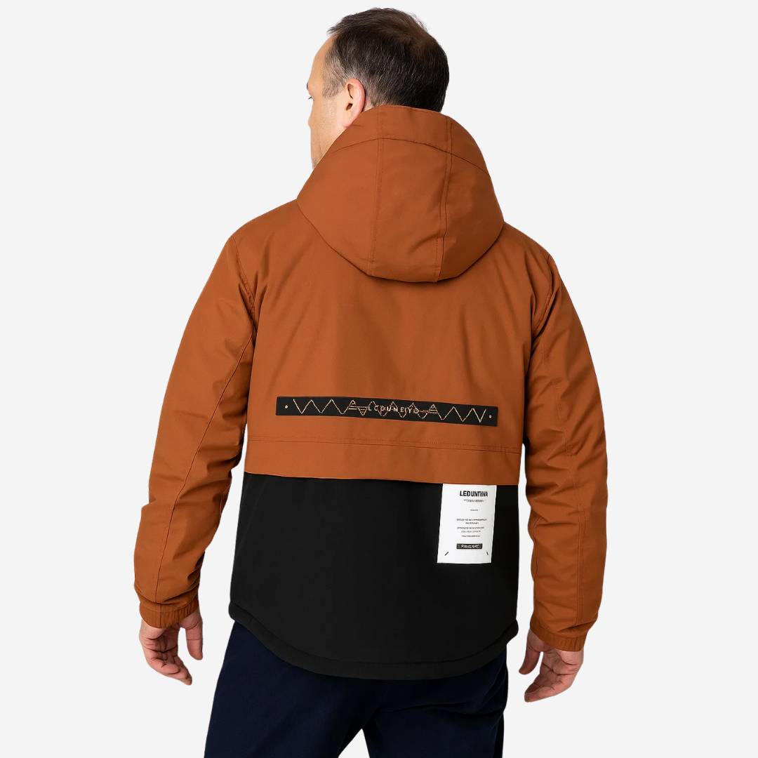 R&B | Herren Outdoor-Jacke gepolstert mit abnehmbarer Kapuze