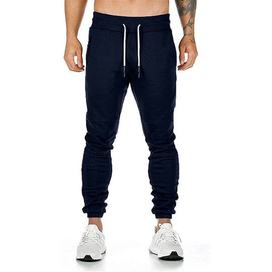 Herren Sportliche Jogginghose mit praktischen Reißverschlusstaschen und elastischem Bund R&B