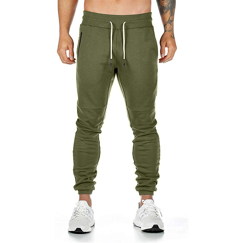 Herren Sportliche Jogginghose mit praktischen Reißverschlusstaschen und elastischem Bund R&B