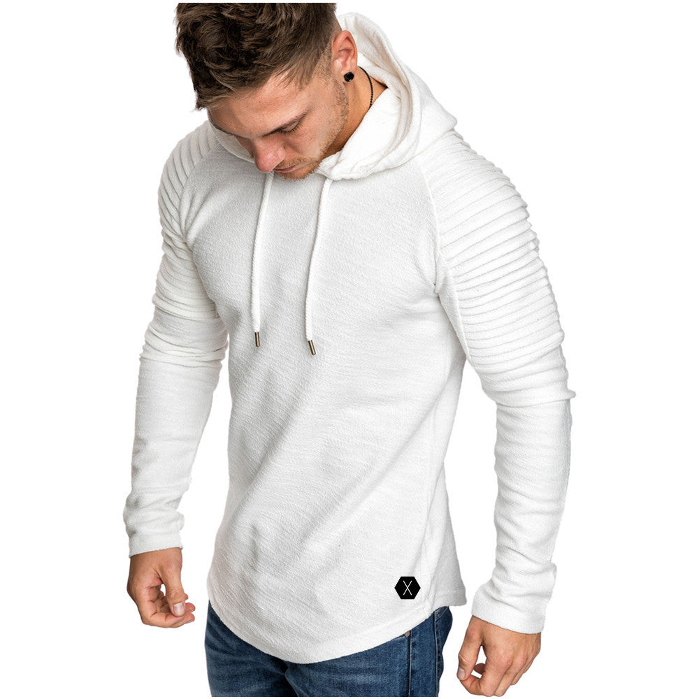 Herren Kapuzenpullover mit strukturiertem Design und modischen Raglanärmeln