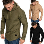 Herren Kapuzenpullover mit strukturiertem Design und modischen Raglanärmeln