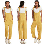Damen Modischer Overall mit praktischen Seitentaschen und verstellbaren Trägern R&B