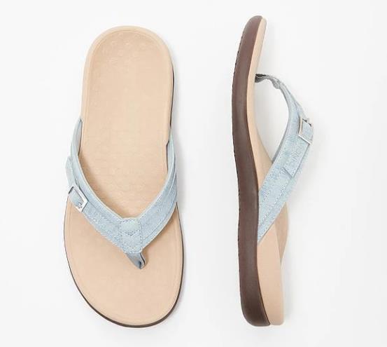 Damen Zehentrenner-Sandalen mit modischem Riemendesign R&B