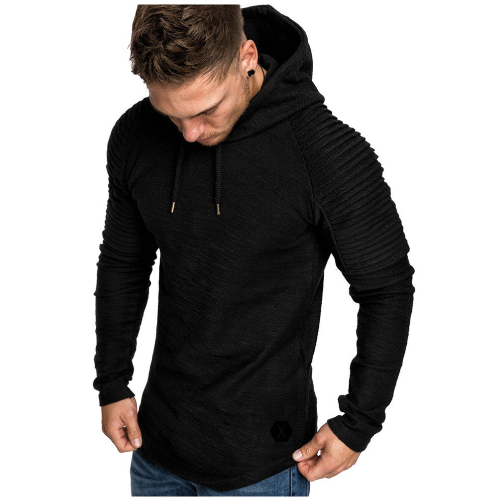 Herren Kapuzenpullover mit strukturiertem Design und modischen Raglanärmeln R&B