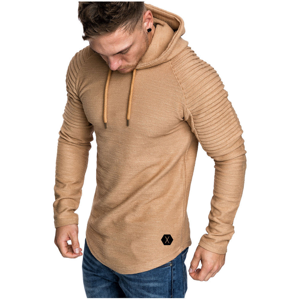 Herren Kapuzenpullover mit strukturiertem Design und modischen Raglanärmeln R&B