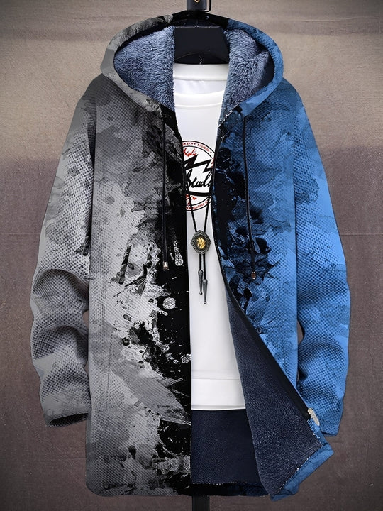 R&B | Stilvolle bedruckte Jacke mit Kapuze für Männer