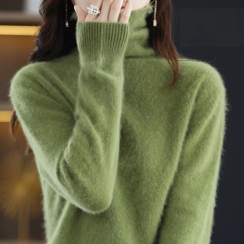 R&B | Pullover Damen Weicher Rollkragenpullover, Warm & Luxuriöses Design