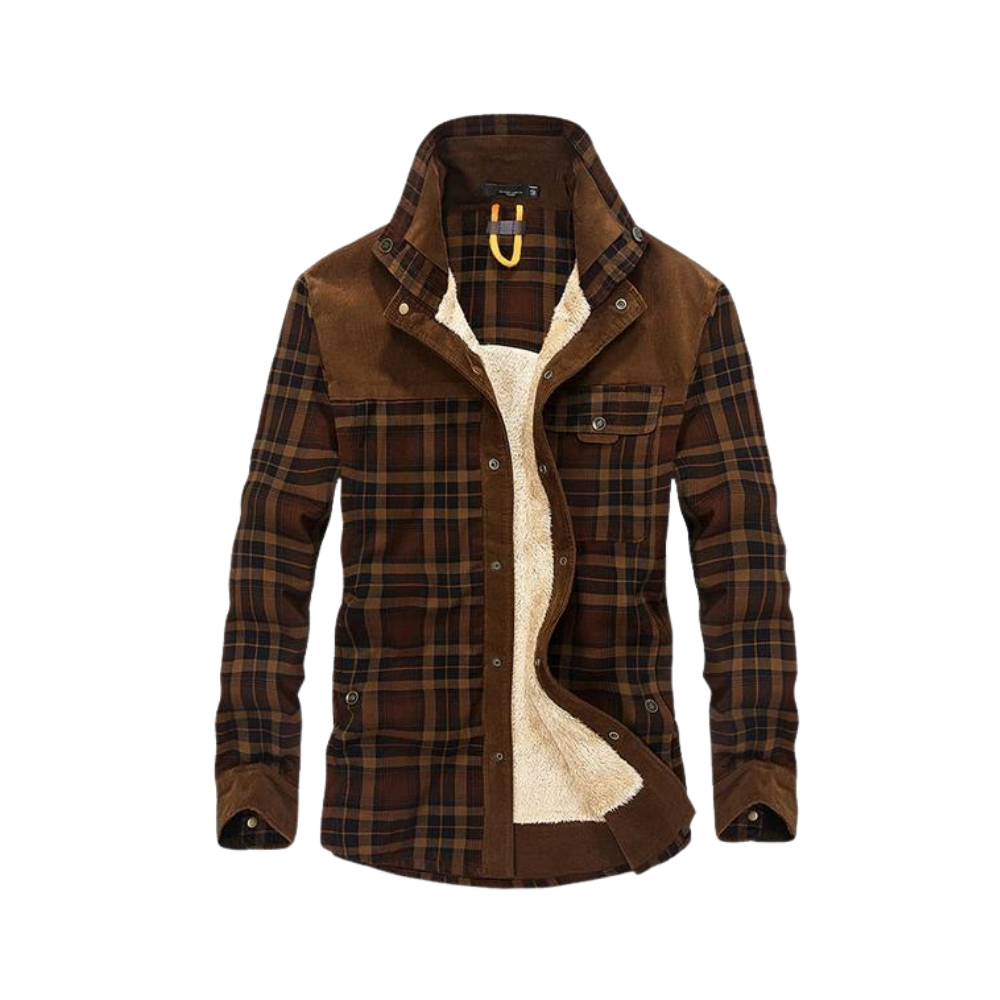 R&B | Jacke Aus Dickem Flanell für Männer