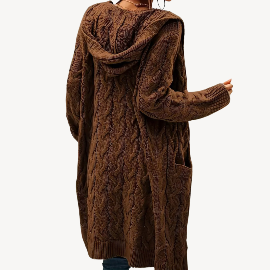 R&B | Kabelstrick Kapuzencardigan