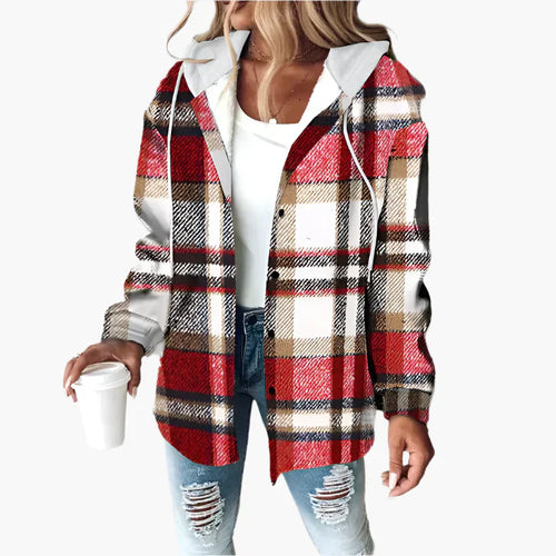 R&B | Karierte Freizeitjacke mit Kapuze - Lässiger Herbst- und Winterstil