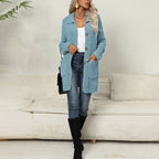 R&B | Einfarbiger Strickjacke