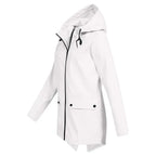R&B | Trendy Damen Regenjacke mit Kapuze