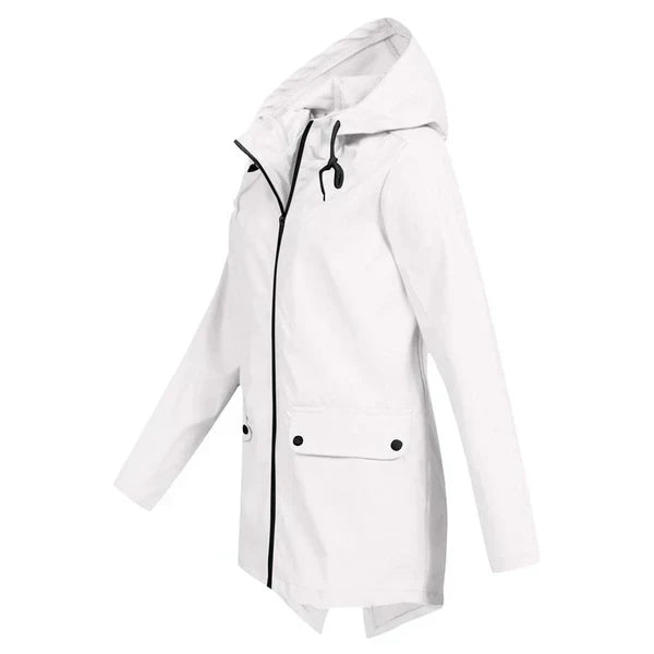 R&B | Trendy Damen Regenjacke mit Kapuze
