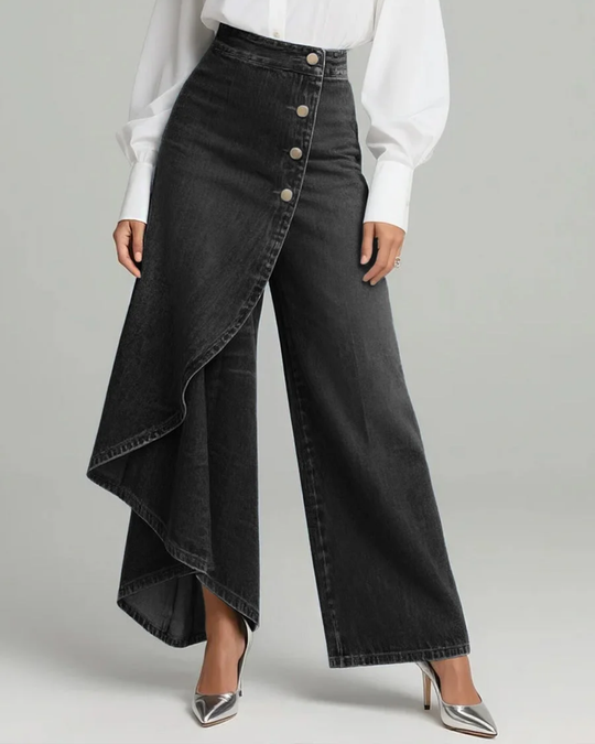 Denim Wickelhose