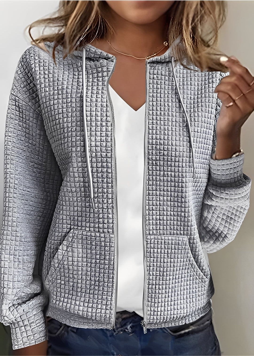 R&B | Stylischer Cardigan mit Kapuze und Taschen für Frauen