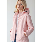 R&B | Gedruckt Reißverschluss Winter Jacke - Kapuze