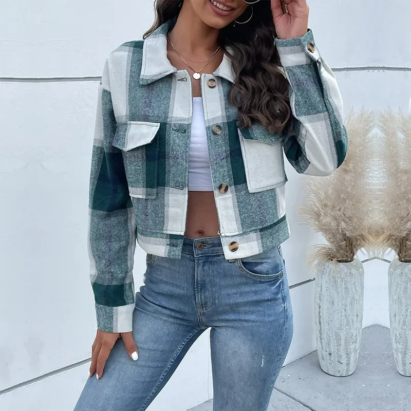 R&B | Trendige Karierte Jacke für Damen