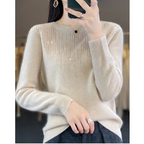 R&B | Sweatshirt - Weicher Strickpullover mit funkelnden Details
