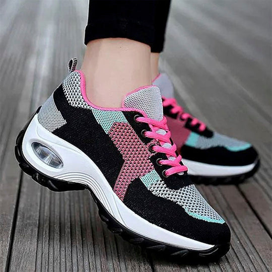 Atmungsaktive Farbblock-Sneaker R&B