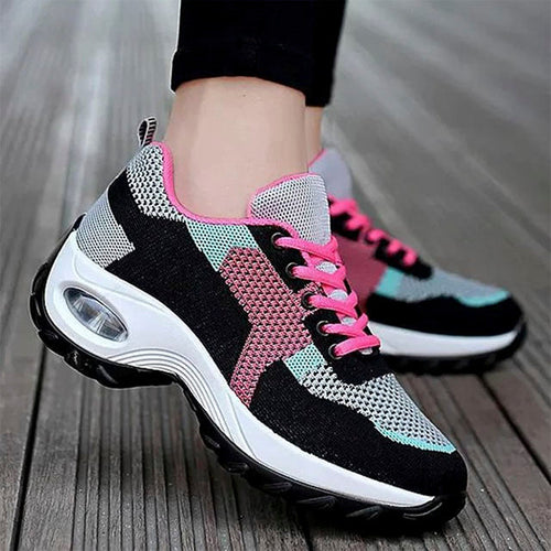 Atmungsaktive Farbblock-Sneaker R&B