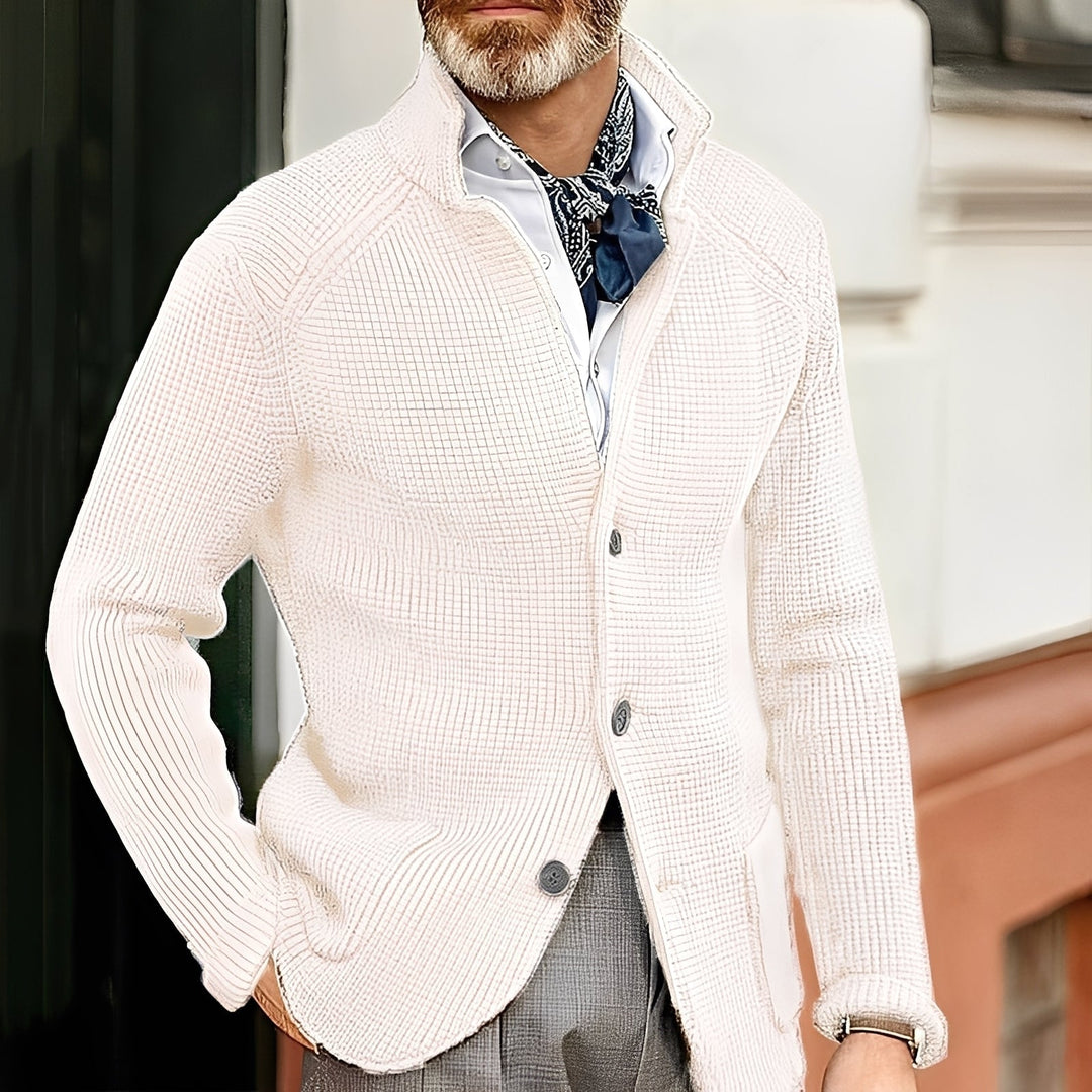 R&B | Stylischer Cardigan mit Stehkragen für Männer