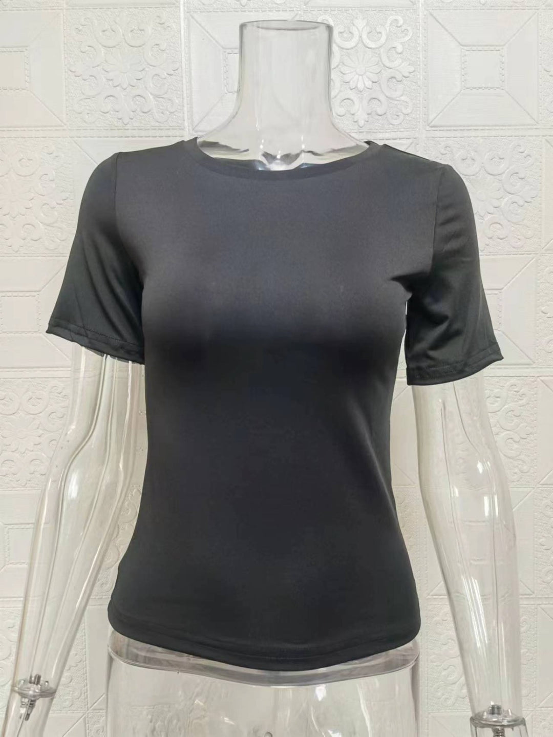 R&B | Einfarbiges Slim-Fit-Unterhemd