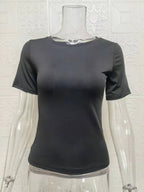 R&B | Einfarbiges Slim-Fit-Unterhemd