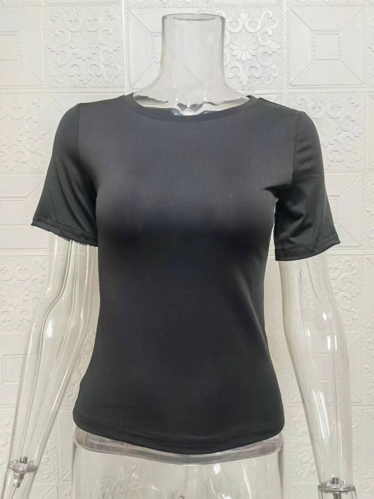 R&B | Einfarbiges Slim-Fit-Unterhemd