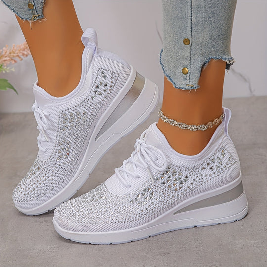 Elegante Sneakers mit Strasssteinen R&B R&B