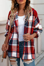 R&B | Gitterhemdenjacke mit Kapuze Polyester Lässig und Trendy