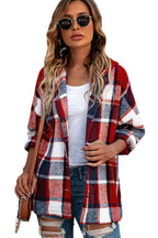 R&B | Gitterhemdenjacke mit Kapuze Polyester Lässig und Trendy