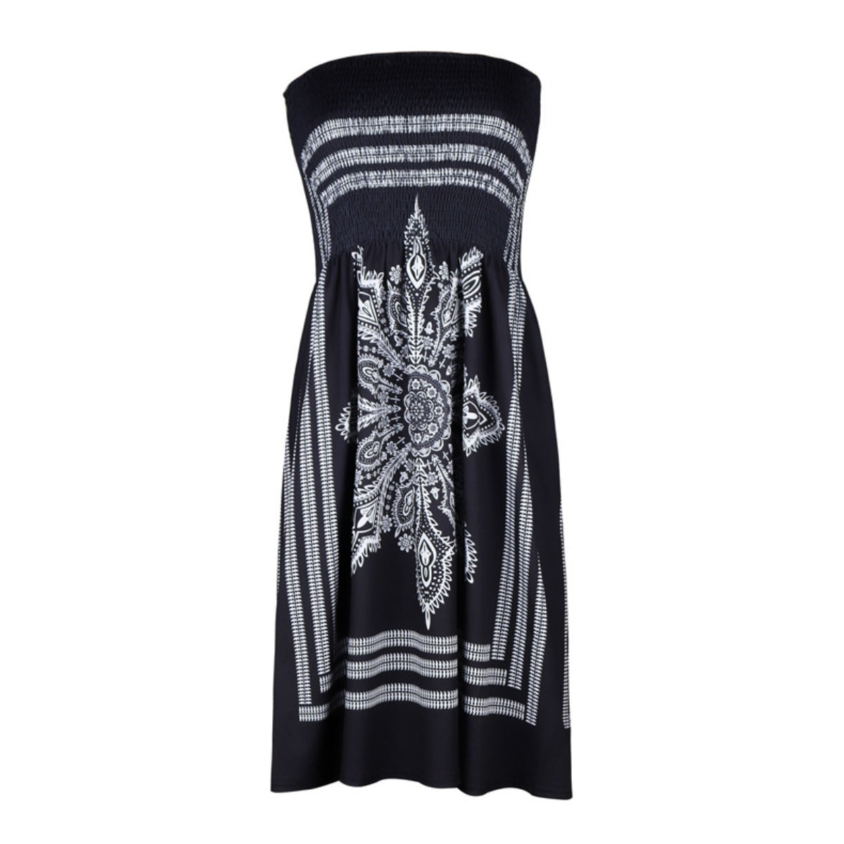 R&B | Bedrucktes Röhrentop-Kleid