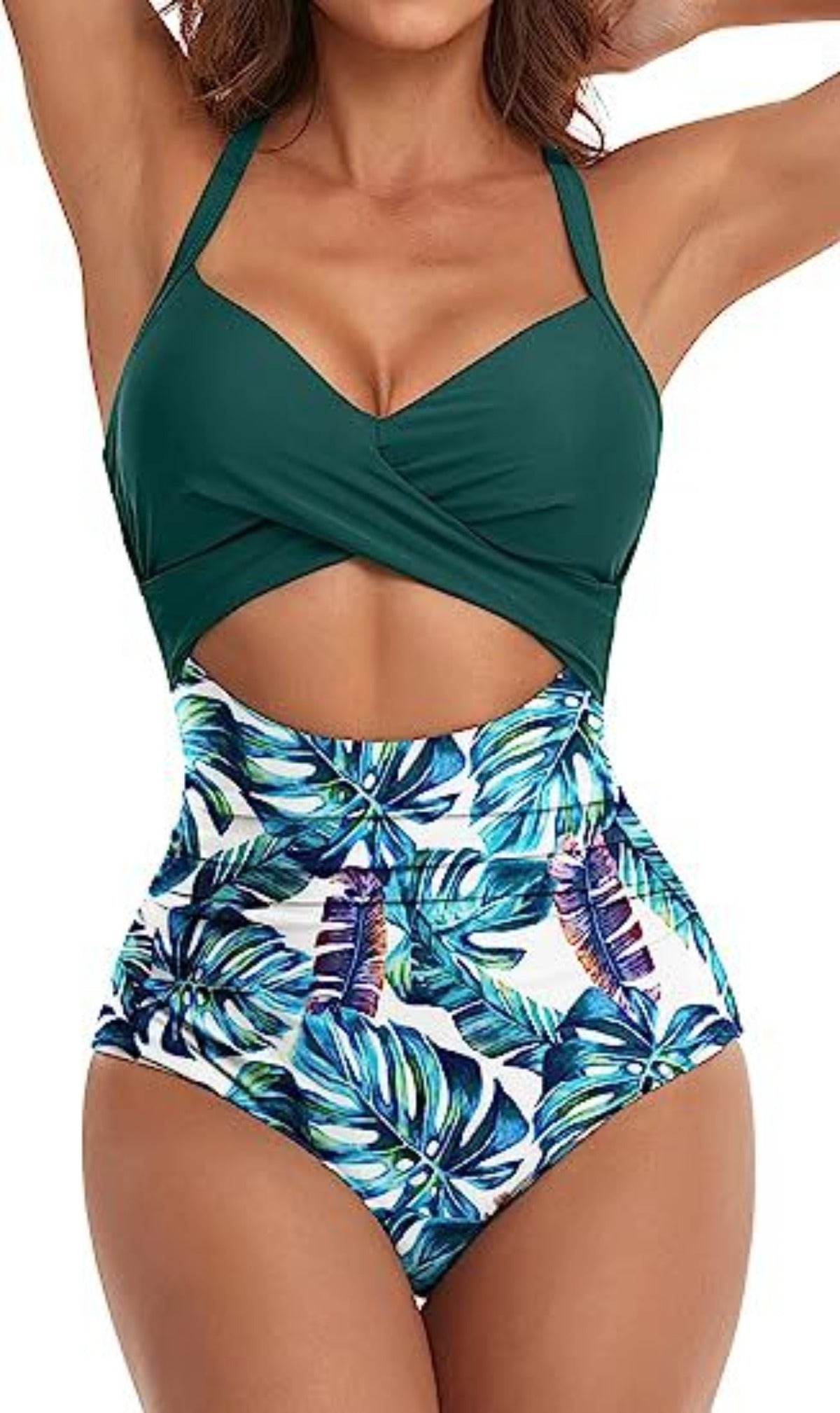 R&B | Hohler rückenfreier Bikini mit engen Trägern