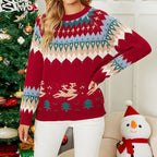 R&B | Lässiger Strickpullover mit Rundem Halsausschnitt