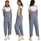 Damen Modischer Overall mit praktischen Seitentaschen und verstellbaren Trägern R&B