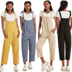 Damen Modischer Overall mit praktischen Seitentaschen und verstellbaren Trägern R&B