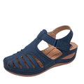 Ausgeschnittene Leder-Sandalen mit Knöchelriemen R&B R&B