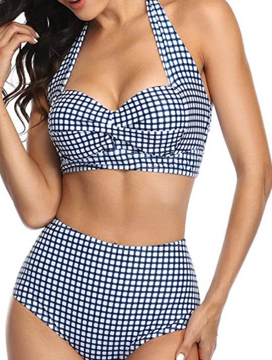 Damen Modischer Bikini mit hochgeschnittenem Höschen R&B