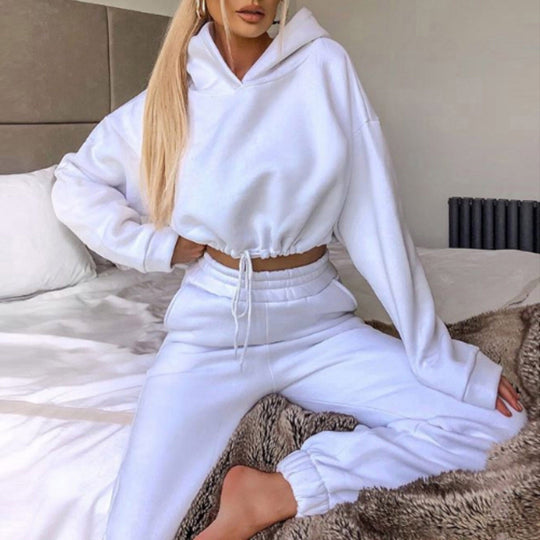 R&B | Jogginganzug Zweiteiler mit Cropped Hoodie