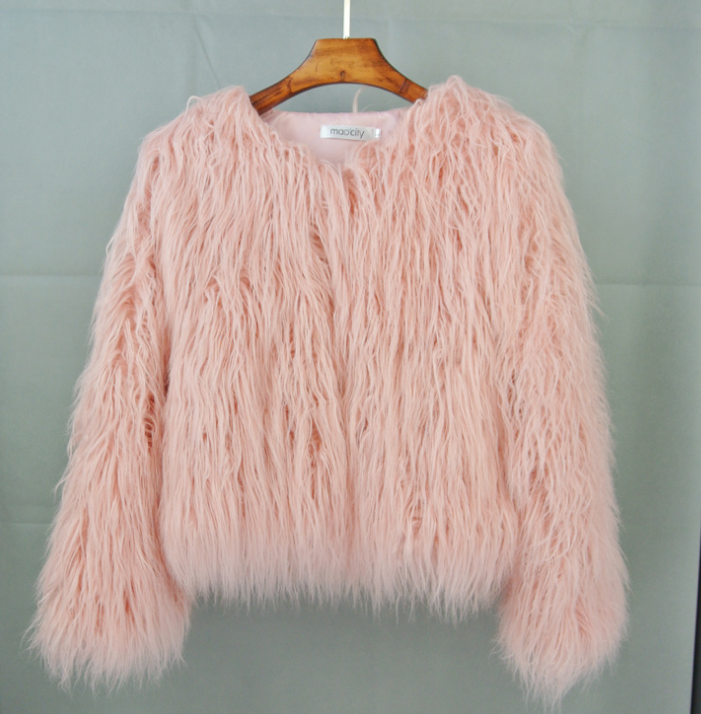 R&B | Boho-Kunstpelzmantel