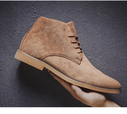 Modische Halbhohe Herrenschuhe mit Schnürsenkeln R&B