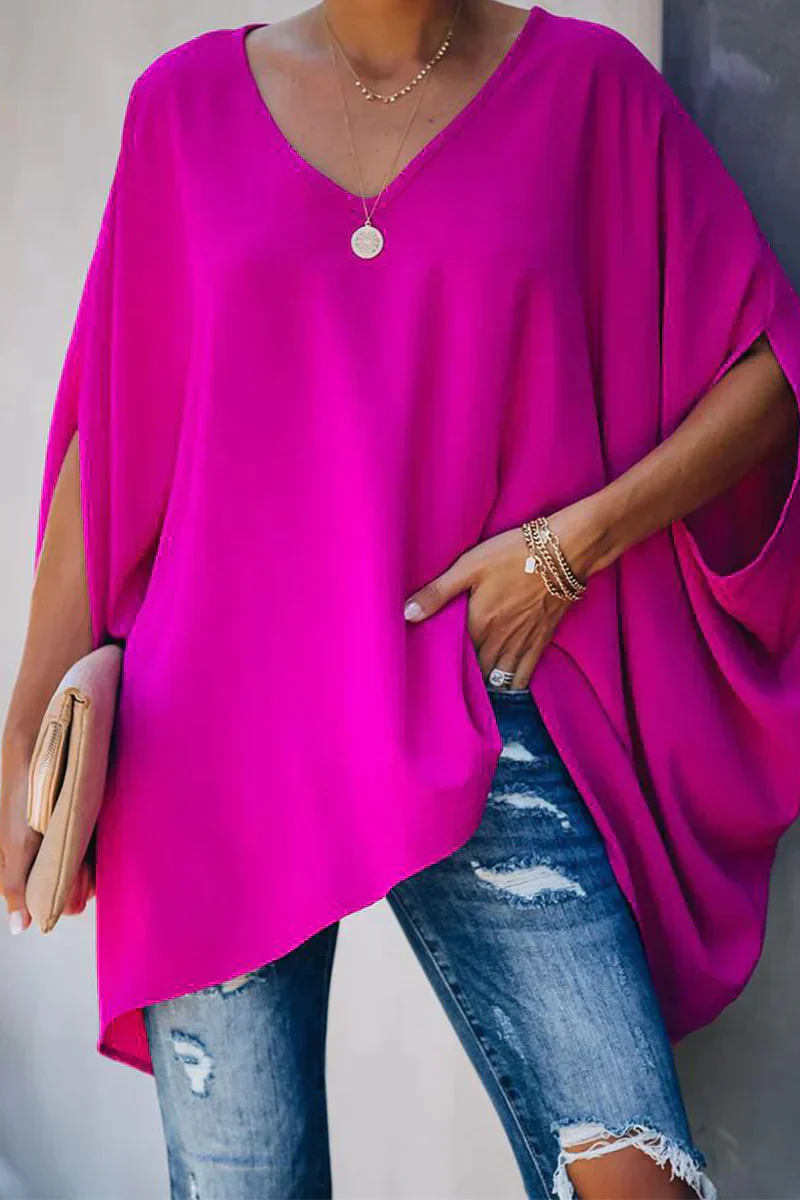 Elegante lockere Bluse für den Frühling