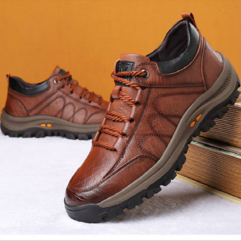 Herren Elegante Leder Komfortschuhe R&B