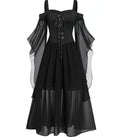 R&B | Halloween Hexe Sling Träger und Große Einteilige Kleid