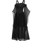 R&B | Halloween Hexe Sling Träger und Große Einteilige Kleid