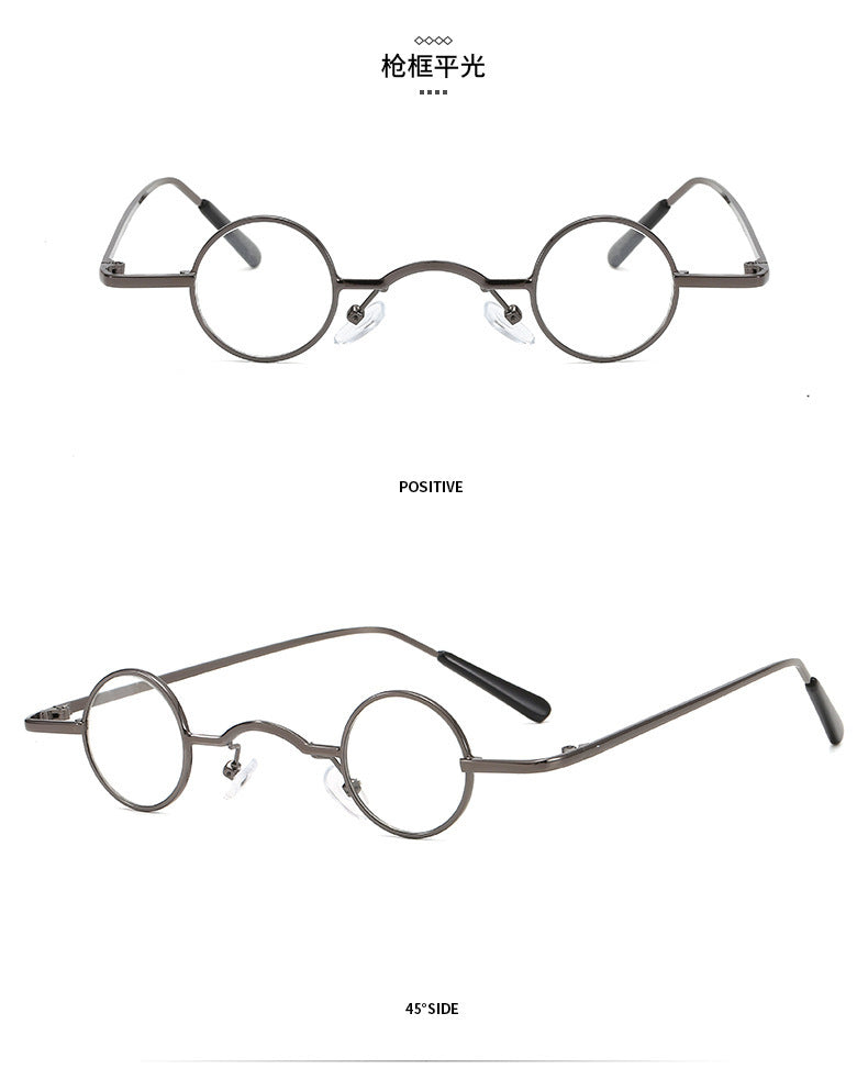 R&B | Retro Sonnenbrille mit Kleinem Runden Rahmen für Herren