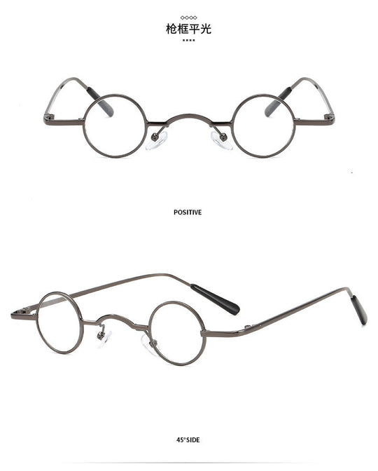R&B | Retro Sonnenbrille mit Kleinem Runden Rahmen für Herren