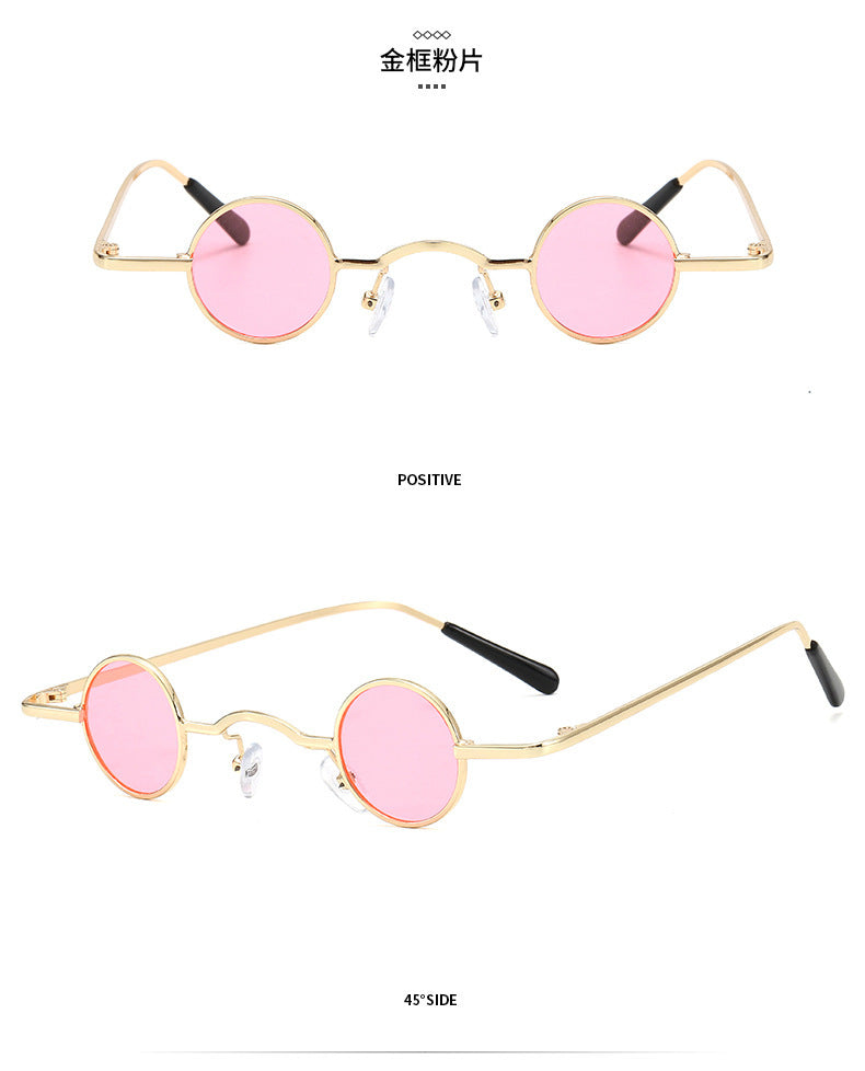 R&B | Retro Sonnenbrille mit Kleinem Runden Rahmen für Herren