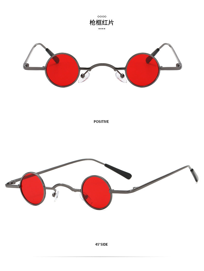 R&B | Retro Sonnenbrille mit Kleinem Runden Rahmen für Herren